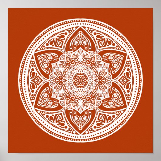 Henna Mandala Poster (Voorkant)