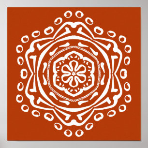Henna Mandala Poster