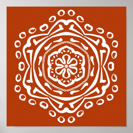 Henna Mandala Poster (Voorkant)