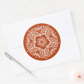 Henna Mandala Ronde Sticker (Envelop)