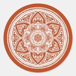 Henna Mandala Ronde Sticker