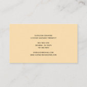 Henna Massage Healing Arts Hands Visitekaartje (Achterkant)