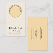 Henna Massage Healing Arts Hands Visitekaartje (Voorkant / Achterkant)