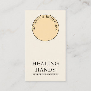 Henna Massage Healing Arts Hands Visitekaartje