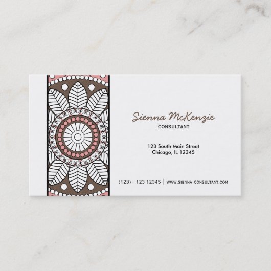 Henna Mehndi Consultant Visitekaartje (Voorkant)