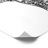 Henna Mehndi Decorated Indian Elephant 2 Poster (Hoek)