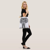 Henna Mehndi Decorated Indian Elephant 2 Tote Bag (Op model)