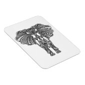 Henna Mehndi Decorated Indian Elephant Magneet (Rechterzijde)