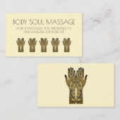 Henna Mehndi Hands Design Klantenkaartje (Voorkant / Achterkant)