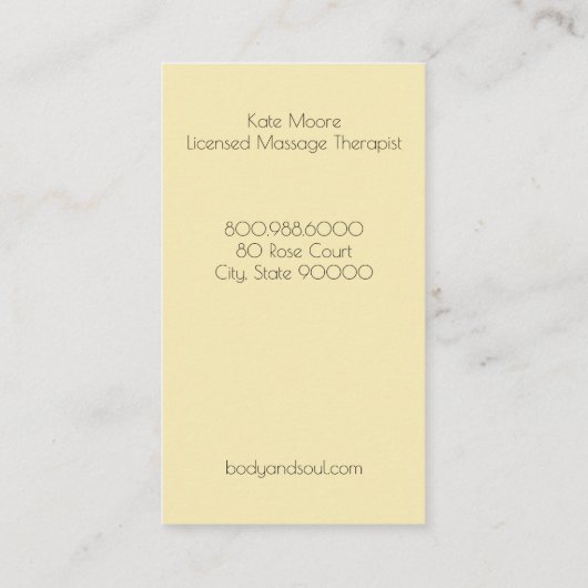 Henna Mehndi Hands Visitekaartje (Achterkant)