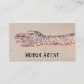 Henna Mehndi Tattoo Artists visitekaartje (Voorkant)