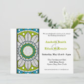 Henna Mehndi Wedding Kaart (Staand voorkant)