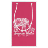 Henna Olifant Baby shower - Indische Inspiratie Klein Cadeauzakje (Voorkant)