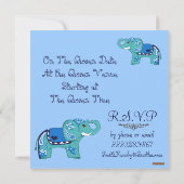 Henna Olifant (Baby shower) Kaart (Achterkant)