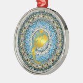 Henna Olifant Mandala Ganesha Mindfulness Cadeaus Metalen Ornament (Links)