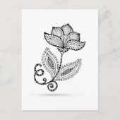 Henna Paisley Mehndi Doodles Briefkaart (Voorkant)