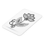 Henna Paisley Mehndi Doodles Magneet (Linkerzijde)