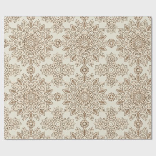 Henna Pattern Cadeaupapier (Vlak)