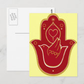 Henna Peace and Love Hamsa Briefkaart (Voorkant / Achterkant)