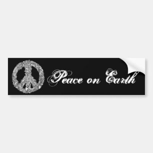 Henna Peace Sign Bumpersticker
