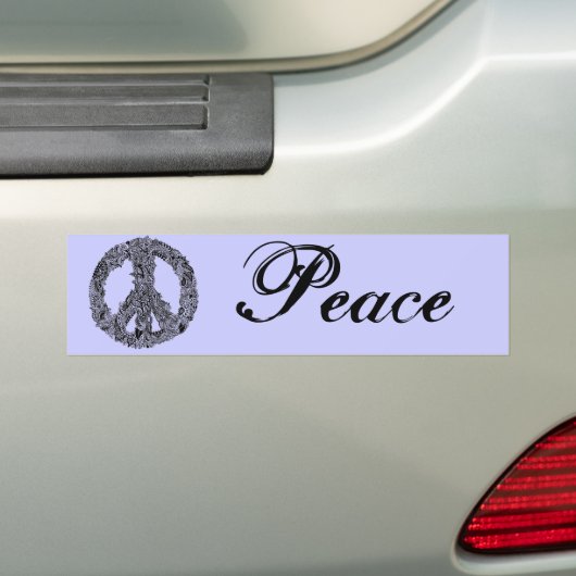 Henna Peace Sign Bumpersticker (Op auto)