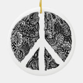Henna Peace Sign Ornament (Achterkant)