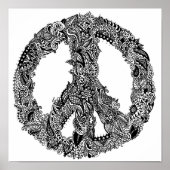 Henna Peace Sign Poster (Voorkant)