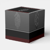 Henna Peacock (zilver) Bedankdoosjes (Achterkant)