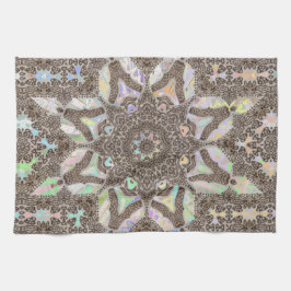 Henna Phownix Fractal Mandala Art Keukenhanddoek