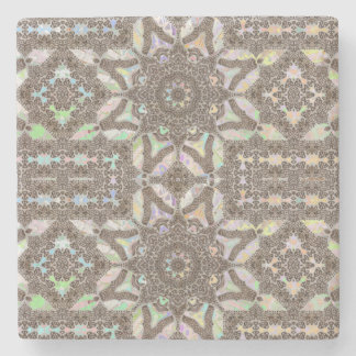 Henna Phownix Fractal Mandala Art Stone Tegel Stenen Onderzetter
