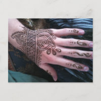 Henna Scales Hand Briefkaart