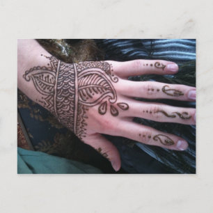 Henna Scales Hand Briefkaart