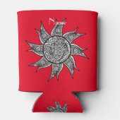 Henna-stijl Sun Tattoo Thunder_Cove Blikjeskoeler (Achterkant)