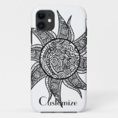 Henna-stijl Sun Tattoo Thunder_Cove Case-Mate iPhone Case (Achterkant)