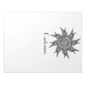 Henna-stijl Sun Tattoo Thunder_Cove Notitieblok (Voorkant)