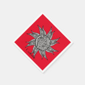 Henna-stijl Sun Tattoo Thunder_Cove Servet (Hoek)