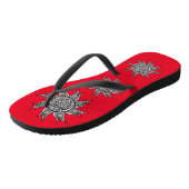 Henna-stijl Sun Tattoo Thunder_Cove Teenslippers (Schuin)