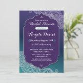 Henna Style Jewel Vrijgezellenfeest Nodig Arabisch Kaart (Staand voorkant)