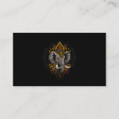 Henna Stylish Artistic Elephant Lover Wildlife Ele Visitekaartje (Achterkant)