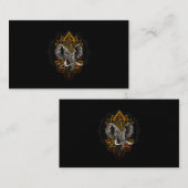 Henna Stylish Artistic Elephant Lover Wildlife Ele Visitekaartje (Voorkant / Achterkant)