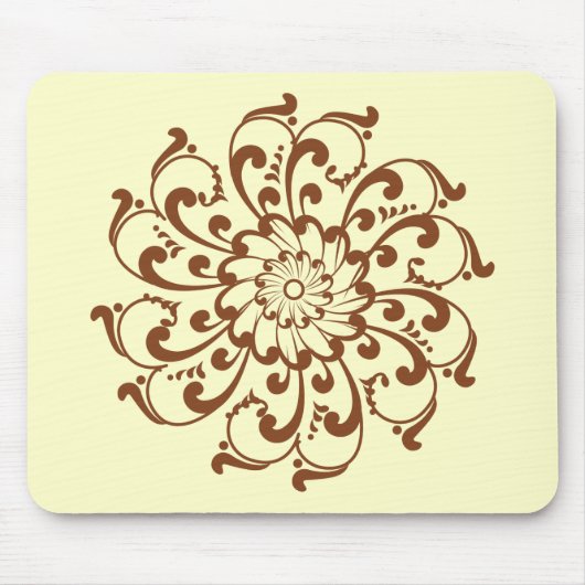 Henna Swirl Mandala Muismat (Voorkant)