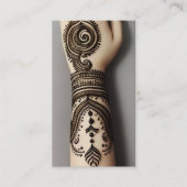 Henna Tattoo Artist Visitekaartje (Voorkant)