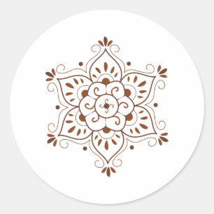 Henna Tattoo Mandala Ronde Sticker