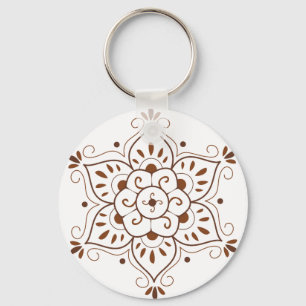 Henna Tattoo Mandala Sleutelhanger
