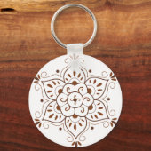 Henna Tattoo Mandala Sleutelhanger (Voorkant)