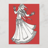Henna Tribal Belly Dancer Briefkaart (Voorkant)