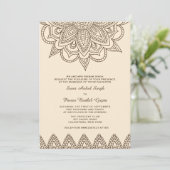 Henna Uitnodiging (Staand voorkant)