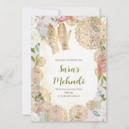 Henna uitnodiging & Mehndi uitnodiging Mehndi uitn