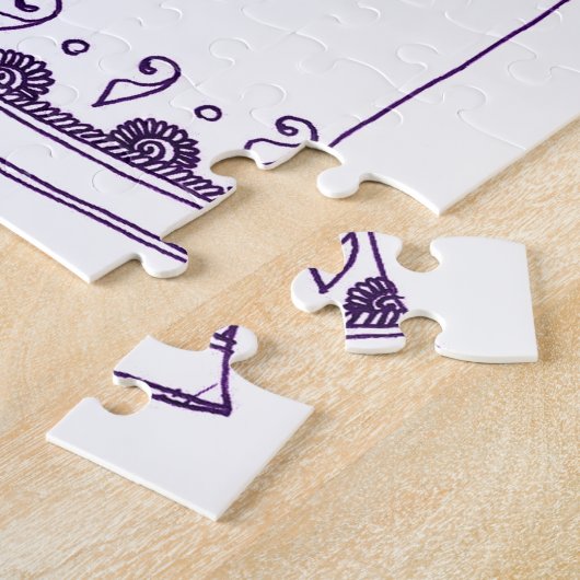 Henna zwanger buik legpuzzel (Zijkant)