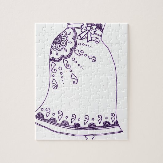 Henna zwanger buik legpuzzel (Verticaal)